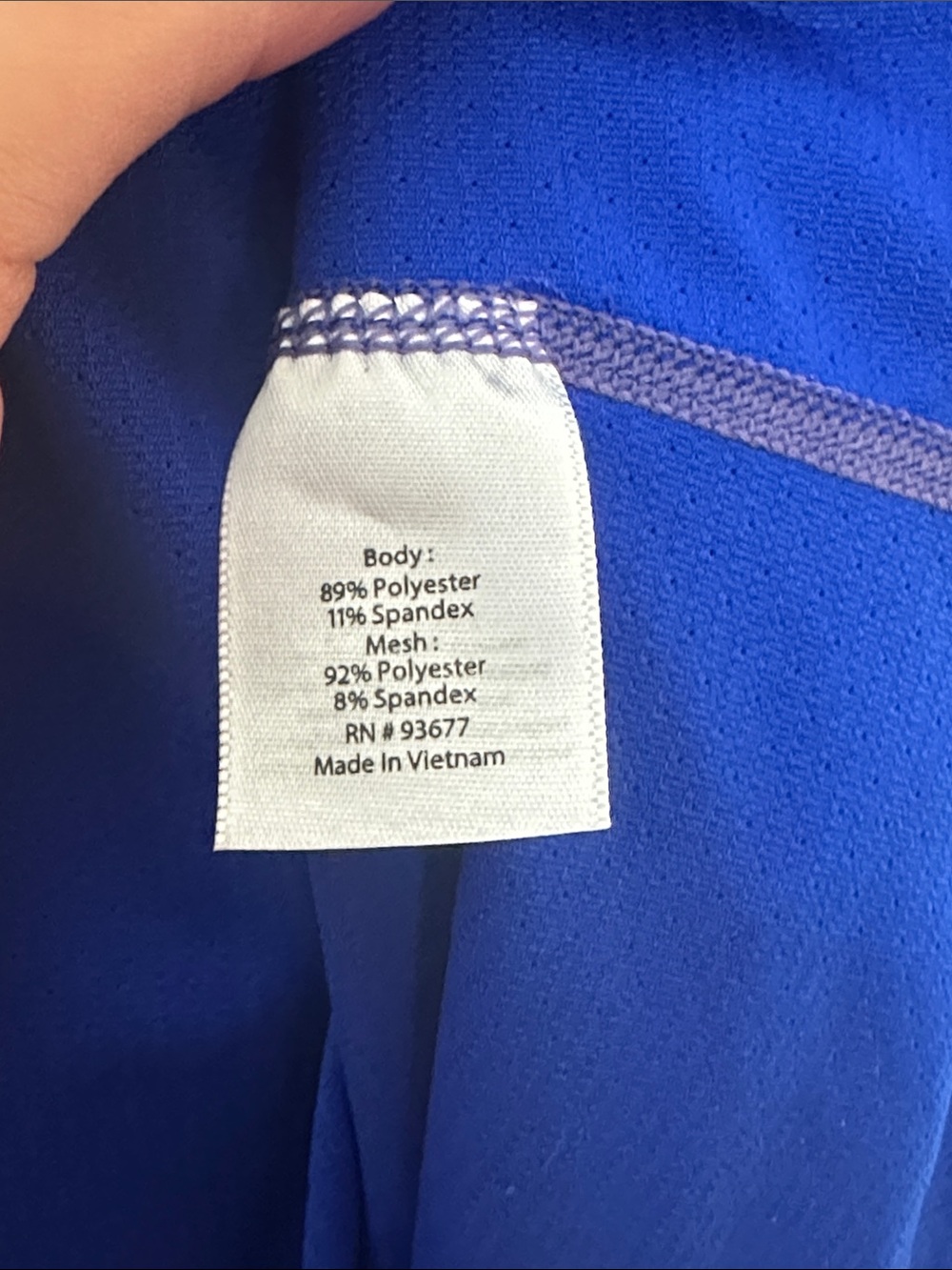 Xersion Blue Mesh-Back Tank Top - Picture 5 of 5